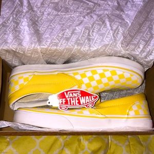 Yellow Checkerboard Vans